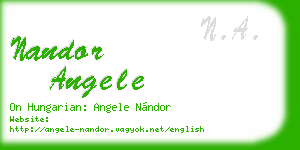 nandor angele business card